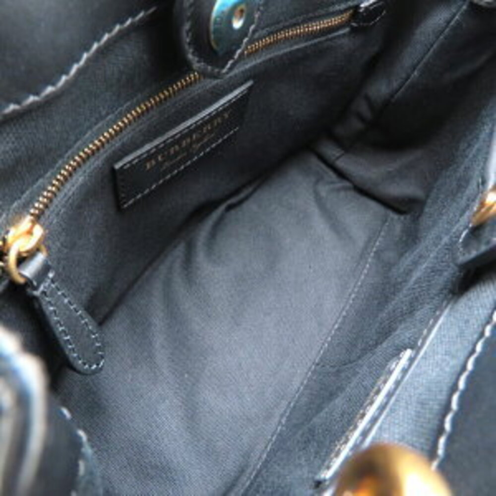 Burberry Shoulder Bag Leather Black - Picture 8 of 9